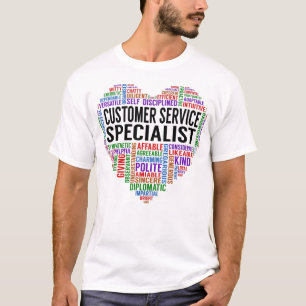 Customer Service Specialist Heart T-Shirt