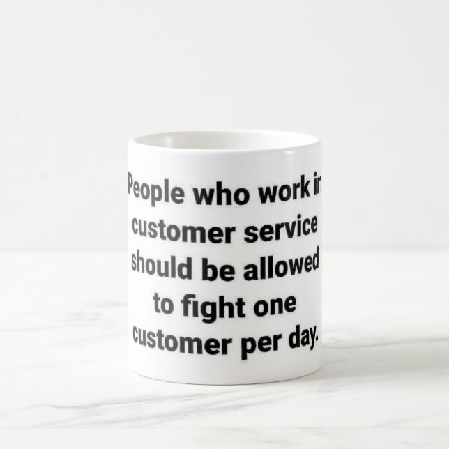 Customer Service Tips with your morning coffee... Coffee Mug (Center)
