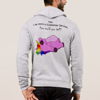 Customer Service Unicorn Hoodie