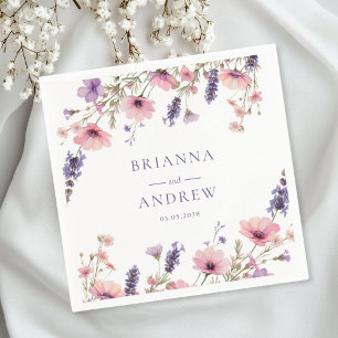 Customer specific Floral Wedding  Napkin