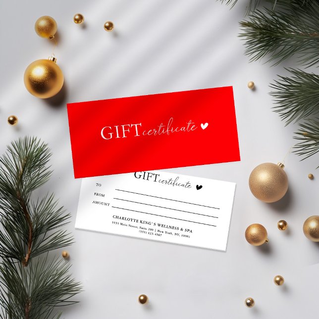 Customer specific Logo Business Gift Certificate (Creator Uploaded)