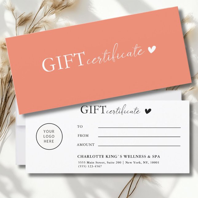 Customer specific, Logo Business Gift Certificate (Customer specific, Logo Business Gift Certificate)