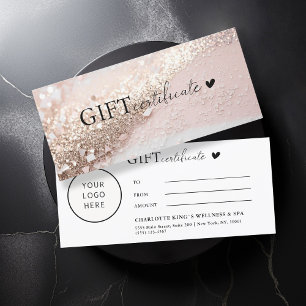 Customer specific, Logo, Glitter, Business 