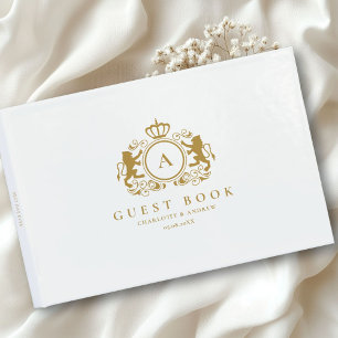Customer specific Logo Monogram Wedding Guest Book