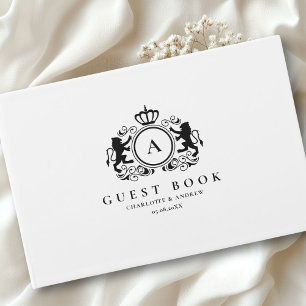 Customer specific Logo Monogram Wedding Guest Book