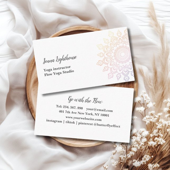 customer specific mandala business card (customer specific mandala business card)