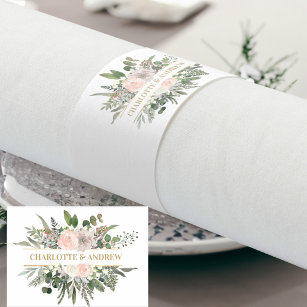 Customer-specific, monogram, floral wedding