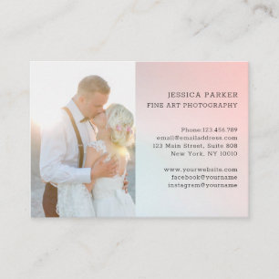 Customer specific photo photograph business card