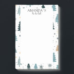Customer specific winter, christmas pattern Notes<br><div class="desc">Customer specific winter,  christmas pattern design. Insert your name/text. You can personalise font,  colour,  etc. by further personalising it.</div>