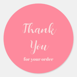 Customer Thank You Classic modern Business Round Sticker