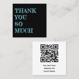 Customer Thank You QR code Business Cards