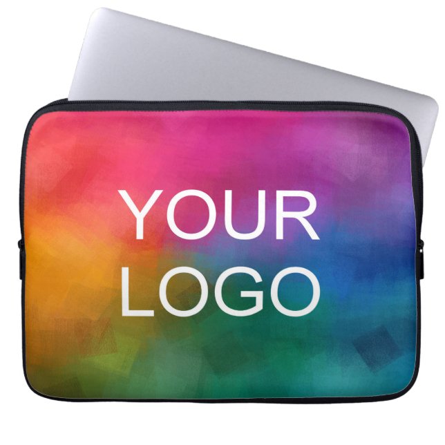 Customer Upload Your Logo Add Text Here Template Laptop Sleeve (Front)