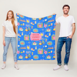 Customermized Home Sweet Home Fleece Blanket