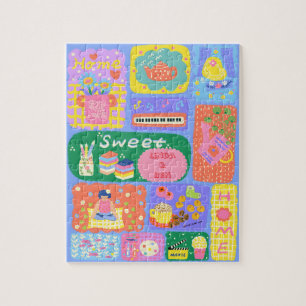 Customermized Home Sweet Home Jigsaw Puzzle
