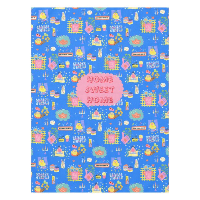 Customermized Home Sweet Home Tablecloth (Front)
