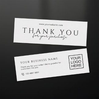 Customers Order Packaging Thank You Mini Inserts
