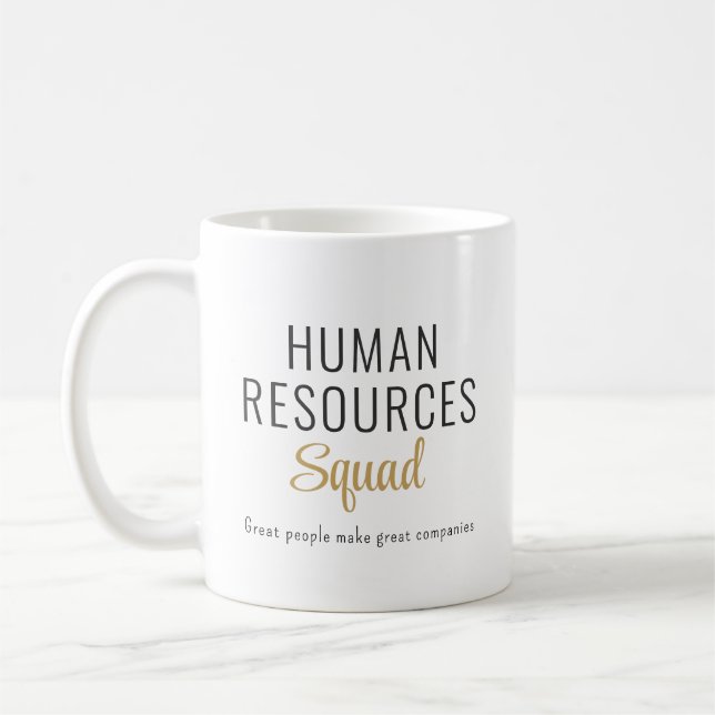 CustomHuman Resources Personalised Coffee Mug (Left)
