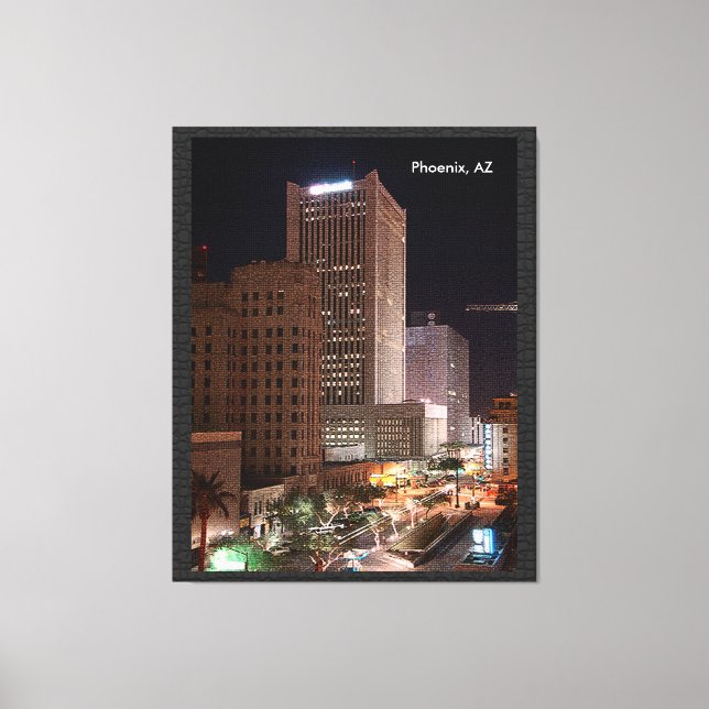 CustomiPhoenix, AZ at Nightze Product Canvas Print (Front)