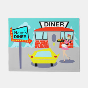 Customisable 1950's Diner Door Mat