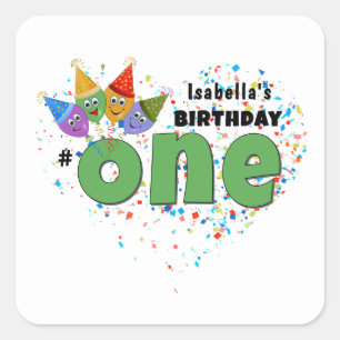 Customisable 1st Birthday Gift Stickers 