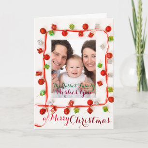 Customisable 2016 2017 SEASON'S GREETINGS Holiday Card