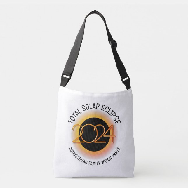 Customisable 2024 TOTAL SOLAR ECLIPSE Crossbody Bag (Front)