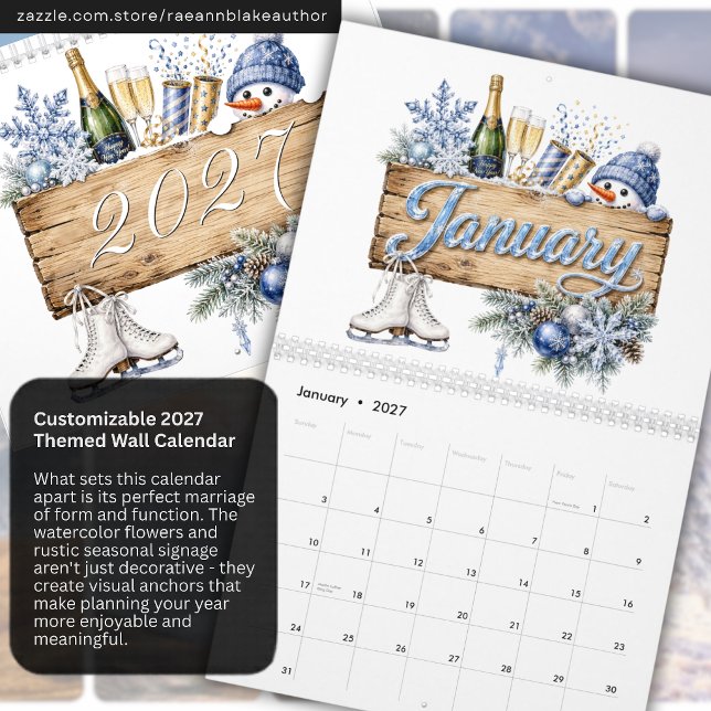 Customisable 2027 Themed Wall Calendar (Creator Uploaded)