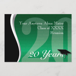 Customisable 20 Year Class Reunion Invitation