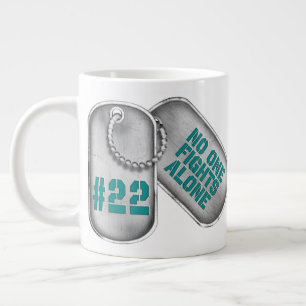 Customisable "22 DOG TAGS" Jumbo Coffee Mug