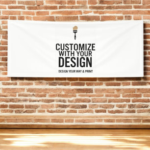 Customisable 2.5'x6'  Blank Event Display Banner