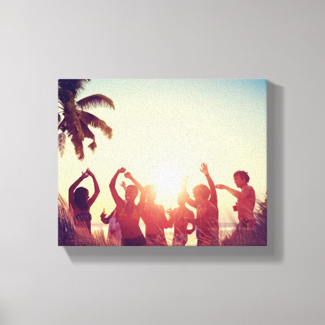 Customisable 2-sided Elegant Scrolls 2 Photo Canvas Print (Front)