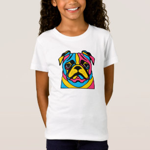 customisable 3 tone pug T-Shirt
