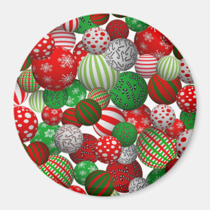 Customisable 3D Christmas Balls Magnet