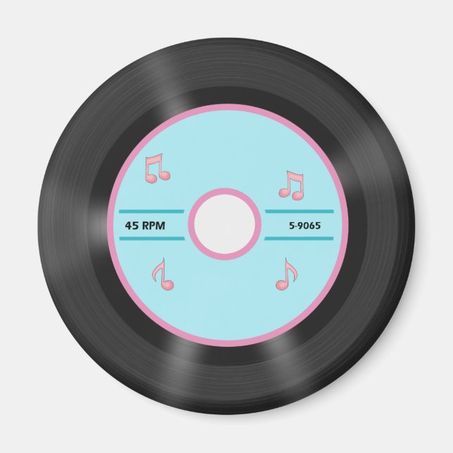 Customisable 45 Record Magnet (Front)