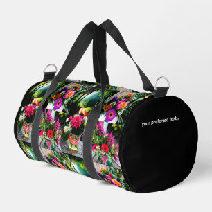 Customisable 4 Personalizable Photo Collage Grid Duffle Bag