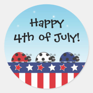Customisable 4th of July Sticker