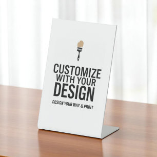 Customisable 4x6" Blank Event Display Sign 