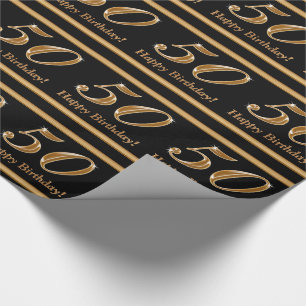 Customisable 50th Birthday Wrapping Paper