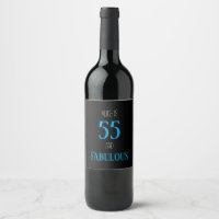 Customisable 55 and fabulous wine label