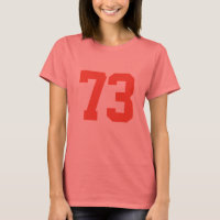 customisable 73 shirt number-73 t-shirt design