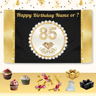 Customisable, 85th Birthday Banner, Mum, Grandma, Banner