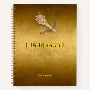 Customisable 8.5 x 11 Lughnasadh Harvest Notebook