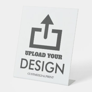 Customisable 8x10" Blank Template Pedestal Sign