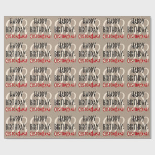 Customisable 98th Birthday Wrapping Paper