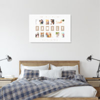 Customisable 9 Photo Family Modern Collage Wall