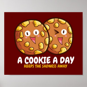 Customisable "A cookie a day" Poster