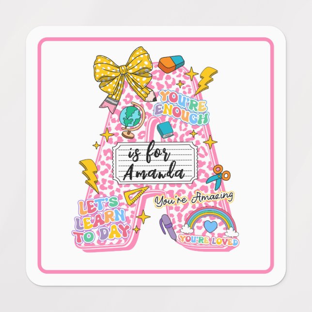 Customisable “A is for” Alphabet Art – Inspiration (Design 1)