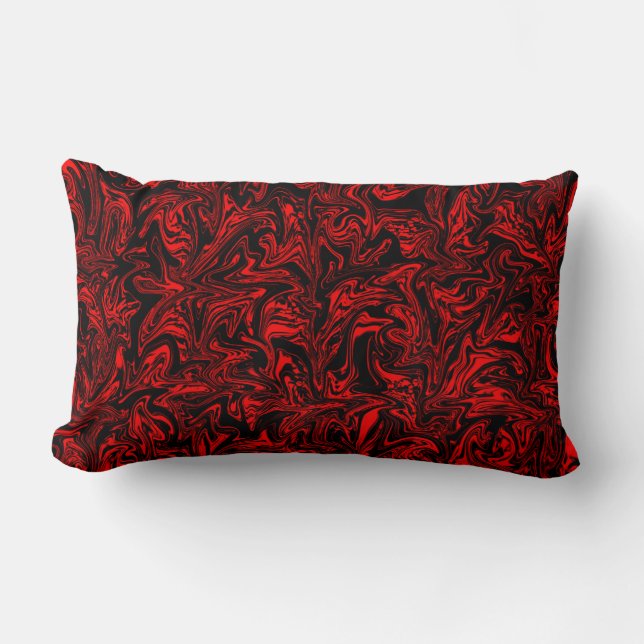 Customisable Abstract Swirl Lumbar Cushion (Front)