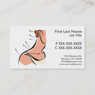 Customisable acupuncture business cards