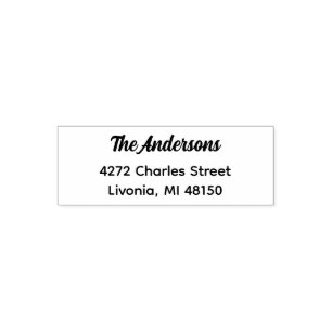 Customisable Address Stamp for Easy Mail